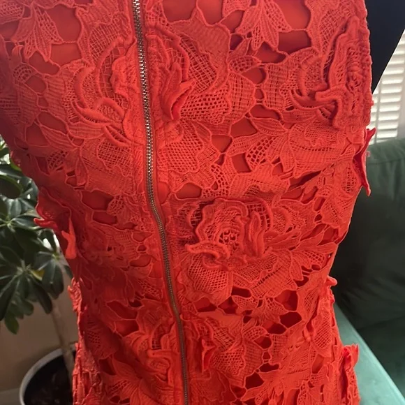 Allison Joy orange crochet dress - Picture 4 of 4